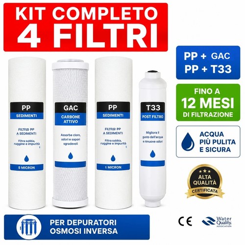 Kit filtri acqua potabile - kit,